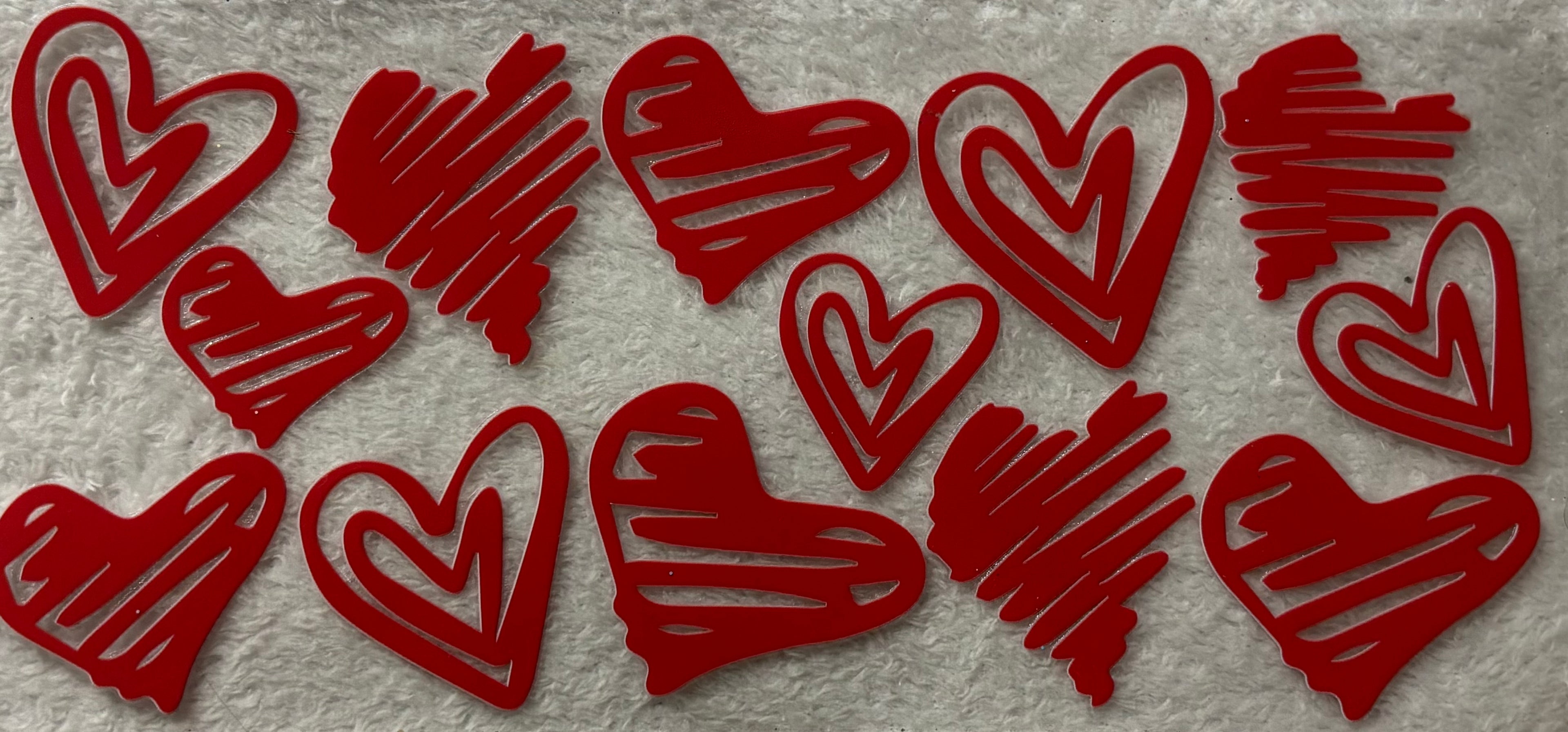 Red hearts